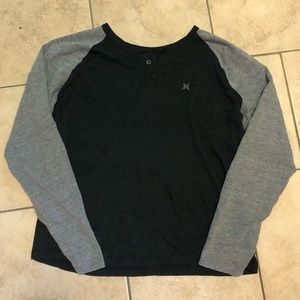 💚2 for 25–2 Tone Grey Hurley Long sleeve Shirt